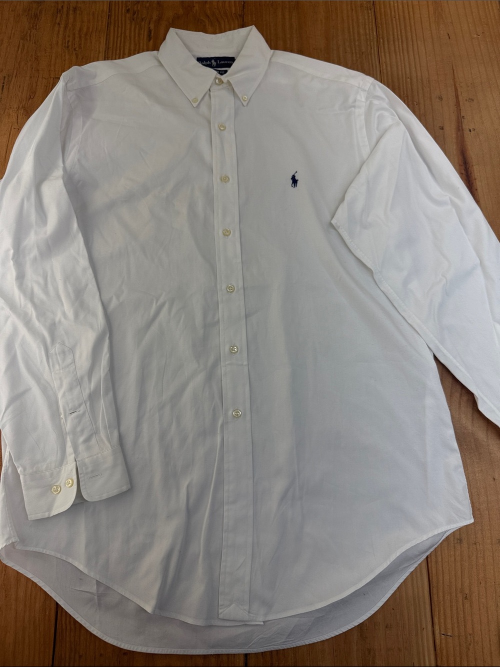 Polo by Ralph Lauren White Oxford Shirt with Navy Pony